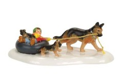 Inner Tube Sled Dog Race